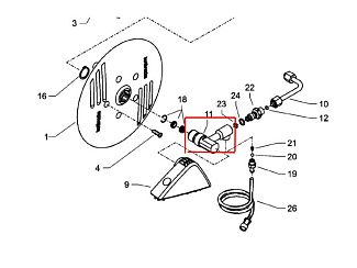 Вращающийся переход барабана для (К2000 серии) 48.103
