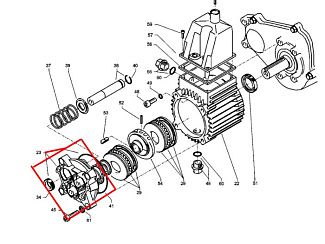 Крышка редуктора 15мм 42.906
